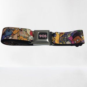 💲90's Nickelodeon Seatbelt Buckle Adult Unisex Belt (90s Kid)